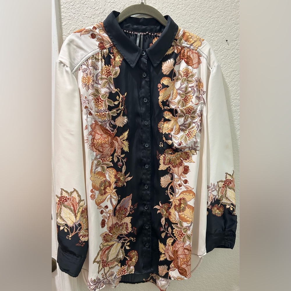 Anthropologie Brielle Button Down Sz L